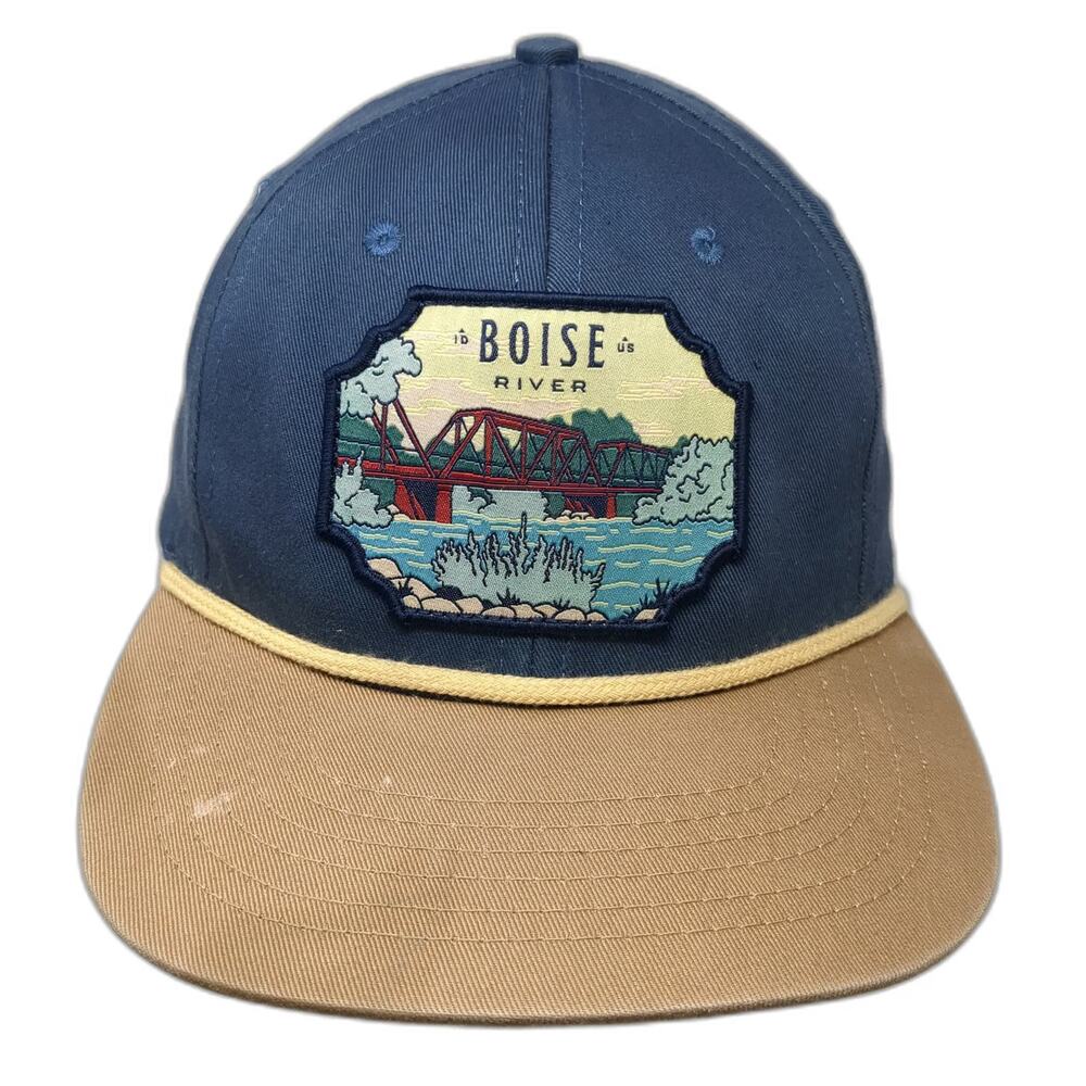 Sendero Provisions Co. Snapback Blue One Size Boise River Bridge Rope Hat